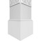 Ekena Millwork Craftsman Classic Square Non-Tapered Mosaic Fretwork Column w/ Mission Capital & Mission Base CC1210ENMSCMIMI - alternate 2